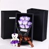 7-Head Rose Bouquet with Little Bear Gift Box Handmade Artificial Flowers for Valentine's Day and Special Occasions 7-Head Rose Bouquet with Little Bear Gift Box Handmade Artificial Flowers for Valentine's Day and Special Occasions