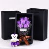 7-Head Rose Bouquet with Little Bear Gift Box Handmade Artificial Flowers for Valentine's Day and Special Occasions 7-Head Rose Bouquet with Little Bear Gift Box Handmade Artificial Flowers for Valentine's Day and Special Occasions