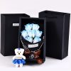 7-Head Rose Bouquet with Little Bear Gift Box Handmade Artificial Flowers for Valentine's Day and Special Occasions 7-Head Rose Bouquet with Little Bear Gift Box Handmade Artificial Flowers for Valentine's Day and Special Occasions