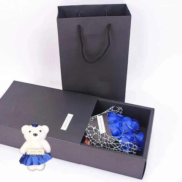 7-Rose Soap Bouquet with Little Bear Gift Box – Creative Gift for Valentine's Day, Mother's Day, Birthday 7-Rose Soap Bouquet with Little Bear Gift Box – Creative Gift for Valentine's Day, Mother's Day, Birthday
