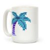 8-Bit Vaporwave Palm Tree Coffee Mug