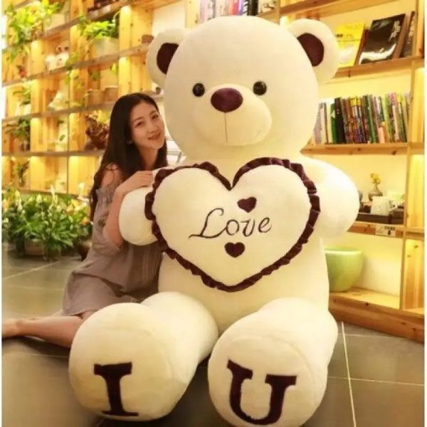 80/100cm I Love You Teddy Bear Plush – Large Soft Stuffed Toy for Kids, Girlfriend, or Valentine’s Day 80/100cm I Love You Teddy Bear Plush – Large Soft Stuffed Toy for Kids, Girlfriend, or Valentine’s Day