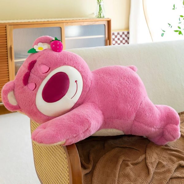 80cm Sleeping Strawberry Bear Plush Pillow 80cm Sleeping Strawberry Bear Plush Pillow