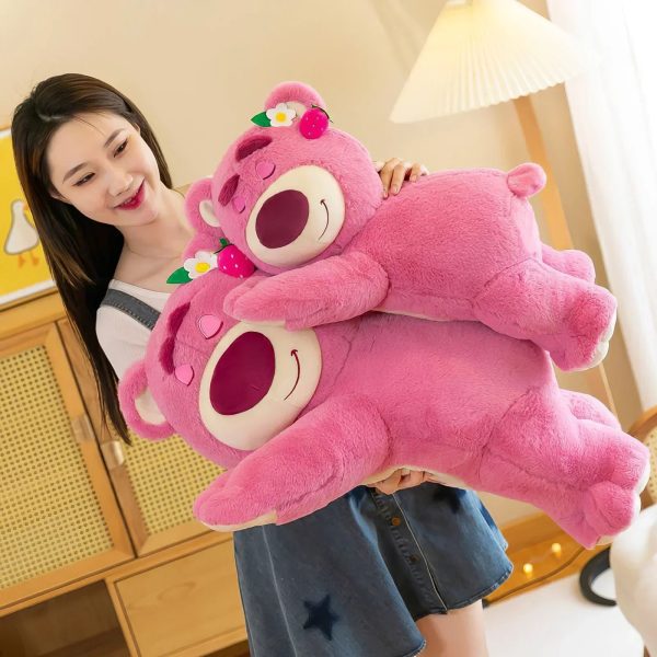 80cm Sleeping Strawberry Bear Plush Pillow 80cm Sleeping Strawberry Bear Plush Pillow