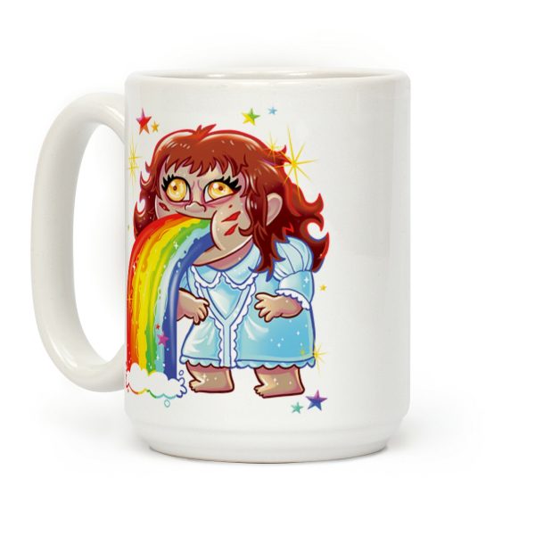 90's Rainbow Barfing Exorcist Coffee Mug 90's Rainbow Barfing Exorcist Coffee Mug