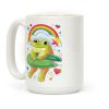 90's Rainbow Frog Coffee Mug