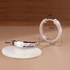 925 Sterling Silver Round Zircon Stud Earrings 925 Sterling Silver Round Zircon Stud Earrings