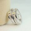 925 Sterling Silver Round Zircon Stud Earrings 925 Sterling Silver Round Zircon Stud Earrings