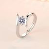 925 Sterling Silver Zircon Statement Ring 925 Sterling Silver Zircon Statement Ring