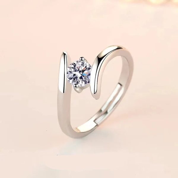 925 Sterling Silver Zircon Statement Ring 925 Sterling Silver Zircon Statement Ring