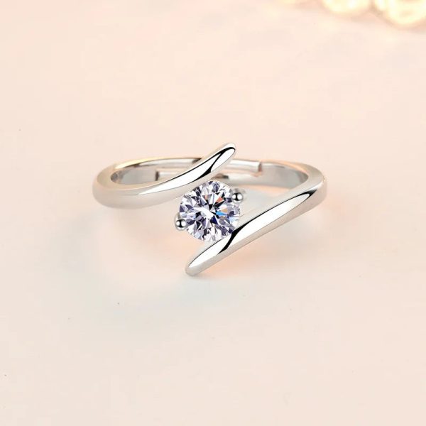 925 Sterling Silver Zircon Statement Ring 925 Sterling Silver Zircon Statement Ring