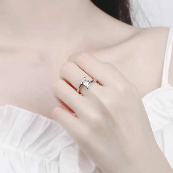 925 Sterling Silver Zircon Statement Ring 925 Sterling Silver Zircon Statement Ring