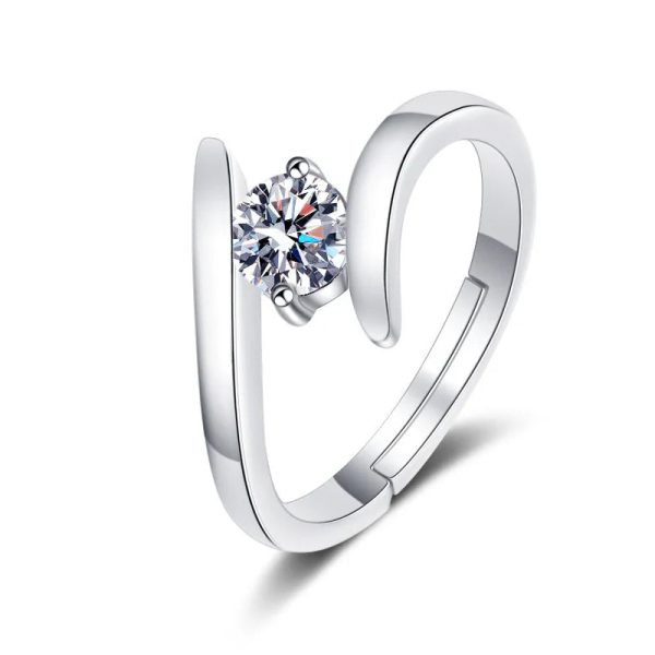 925 Sterling Silver Zircon Statement Ring 925 Sterling Silver Zircon Statement Ring