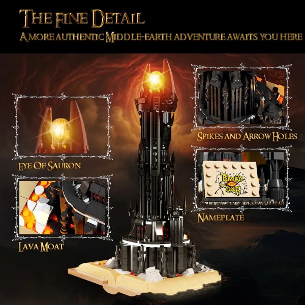 966PCS Black Tower Magic Book Building Blocks 966PCS Black Tower Magic Book Building Blocks