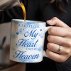 A Big Piece Of My Heart Lives In Heaven With Clouds And Hearts - Personalized Custom Coffee Mug - HME152_MG A Big Piece Of My Heart Lives In Heaven With Clouds And Hearts - Personalized Custom Coffee Mug - HME152_MG