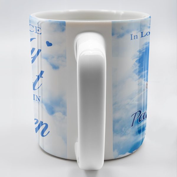 A Big Piece Of My Heart Lives In Heaven With Clouds And Hearts - Personalized Custom Coffee Mug - HME152_MG A Big Piece Of My Heart Lives In Heaven With Clouds And Hearts - Personalized Custom Coffee Mug - HME152_MG