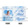 A Big Piece Of My Heart Lives In Heaven With Clouds And Hearts - Personalized Custom Coffee Mug - HME152_MG A Big Piece Of My Heart Lives In Heaven With Clouds And Hearts - Personalized Custom Coffee Mug - HME152_MG