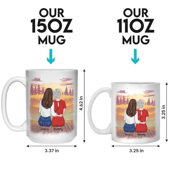 A Bond Built On Laughter, Love - Family Personalized Custom Mug - Gift For Mom, Daughter A Bond Built On Laughter, Love - Family Personalized Custom Mug - Gift For Mom, Daughter
