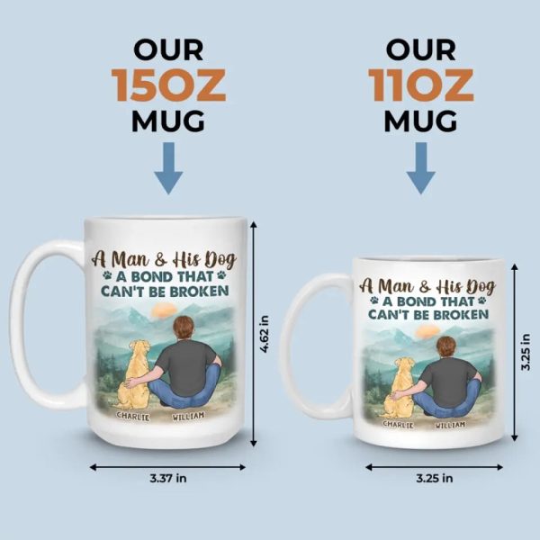 A Bond That Can't Be Broken - Dog Personalized Custom Mug - Gift For Pet Owners, Pet Lovers A Bond That Can't Be Broken - Dog Personalized Custom Mug - Gift For Pet Owners, Pet Lovers