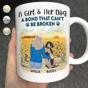 A Bond That Can't Be Broken - Gift For Dog Lovers, Dog Mom - Personalized Mug