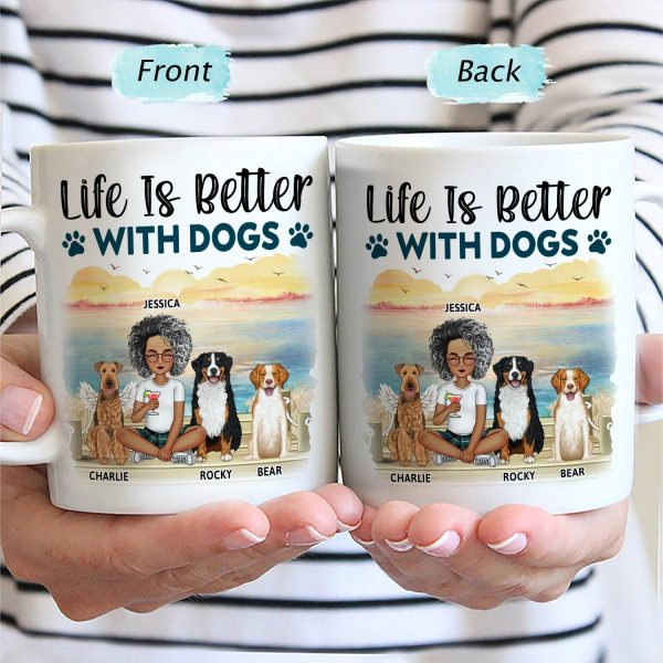 A Bond That Can't Be Broken Cartoon - Gift For Dog Lovers, Dog Mom, Dog Dad - Personalized Mug A Bond That Can't Be Broken Cartoon - Gift For Dog Lovers, Dog Mom, Dog Dad - Personalized Mug