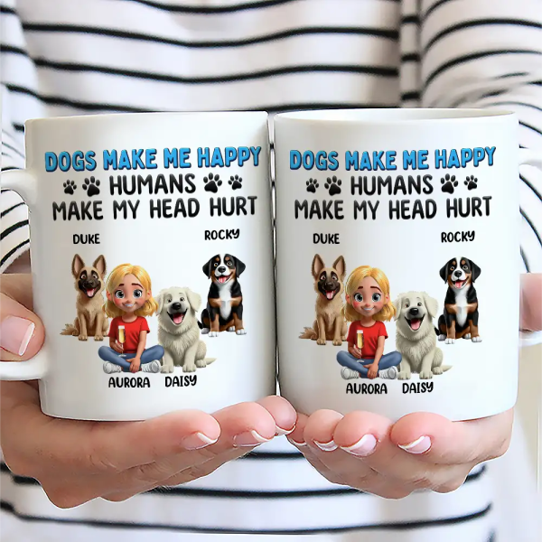 A Bond That Can't Be Broken Dog Mom Dog Dad 3D Effect - Personalized Mug