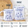 A Bond That Can't Be Broken Dog Toile - Personalized White Edge-to-Edge Mug