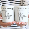 A Bond That Can't Be Broken Woman Man Line Art - Personalized Mug