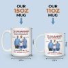 A Bond That Time Can't Break - Family Personalized Custom Mug - Father's Day, Gift For Son