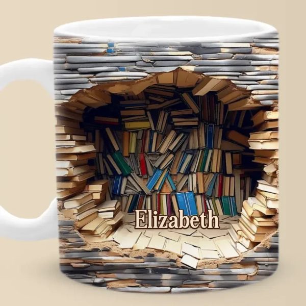 A Book A Day Keeps Reality Away - Personalized Custom Mug - Christmas Gift For Book Lovers