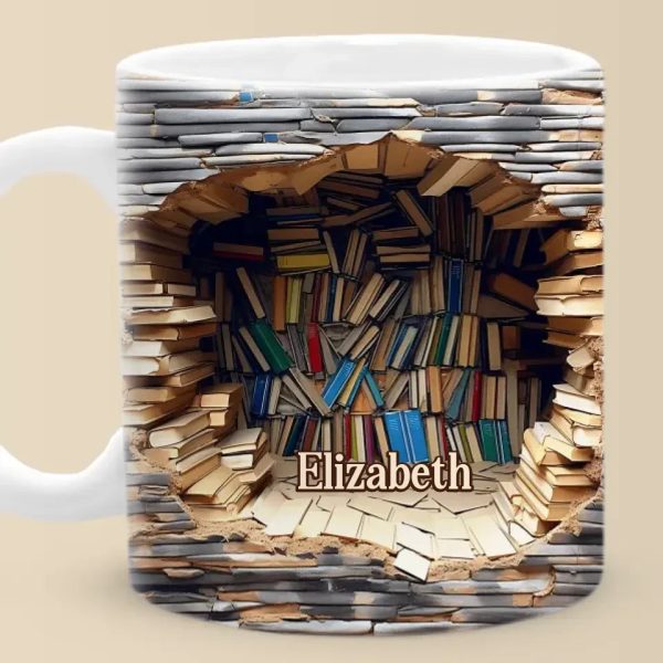 A Book A Day Keeps Reality Away - Personalized Custom Mug - Christmas Gift For Book Lovers
