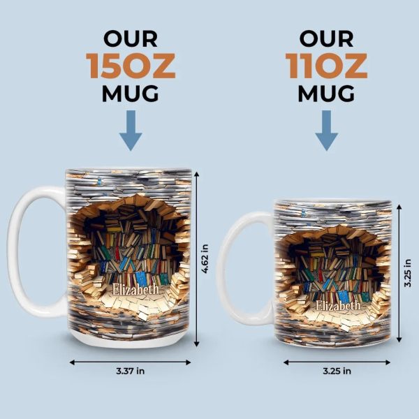 A Book A Day Keeps Reality Away - Personalized Custom Mug - Christmas Gift For Book Lovers