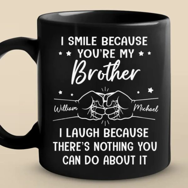 A Brother Is A First Friend - Family Personalized Custom Black Mug - Gift For Family Members A Brother Is A First Friend - Family Personalized Custom Black Mug - Gift For Family Members