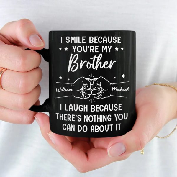 A Brother Is A First Friend - Family Personalized Custom Black Mug - Gift For Family Members A Brother Is A First Friend - Family Personalized Custom Black Mug - Gift For Family Members