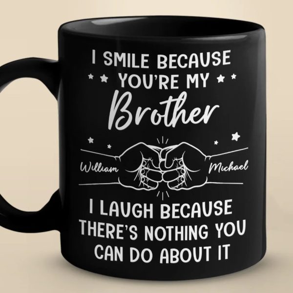 A Brother Is A First Friend - Family Personalized Custom Black Mug - Gift For Family Members A Brother Is A First Friend - Family Personalized Custom Black Mug - Gift For Family Members