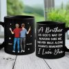 A Brother Is God's Way Of Giving Us A Lifelong Friend - Family Personalized Custom Black Mug - Gift For Family Members A Brother Is God's Way Of Giving Us A Lifelong Friend - Family Personalized Custom Black Mug - Gift For Family Members