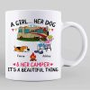 A Camping Girl And Her Fur Babies Dogs Cats Personalized Mug A Camping Girl And Her Fur Babies Dogs Cats Personalized Mug