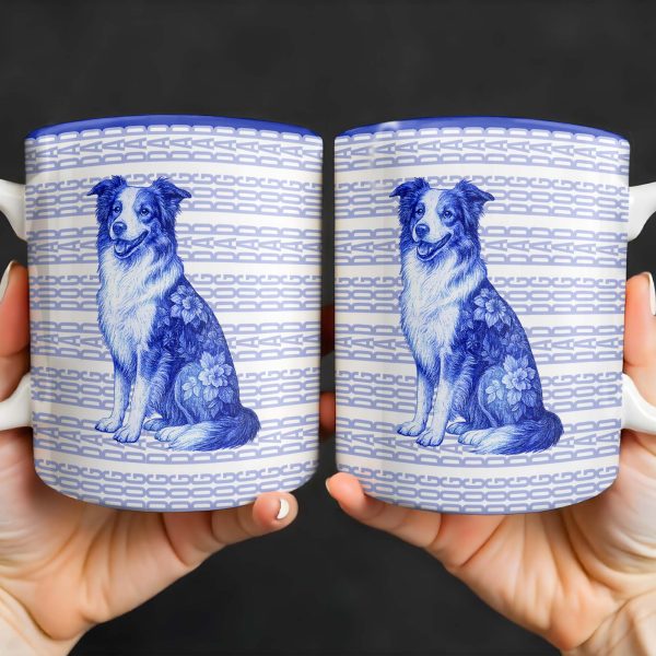 A Connection That Lasts Forever With Dog And Flowers - Personalized Custom Coffee Mug - DOG057_MG A Connection That Lasts Forever With Dog And Flowers - Personalized Custom Coffee Mug - DOG057_MG