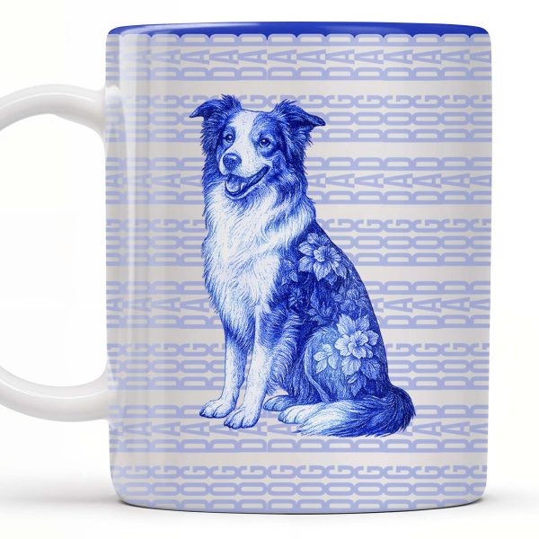 A Connection That Lasts Forever With Dog And Flowers - Personalized Custom Coffee Mug - DOG057_MG A Connection That Lasts Forever With Dog And Flowers - Personalized Custom Coffee Mug - DOG057_MG