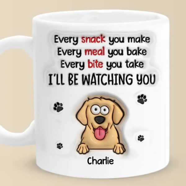 A Dog Will Teach You Unconditional Love - Dog Personalized Custom 3D Inflated Effect Printed Mug - Gift For Pet Owners, Pet Lovers A Dog Will Teach You Unconditional Love - Dog Personalized Custom 3D Inflated Effect Printed Mug - Gift For Pet Owners, Pet Lovers