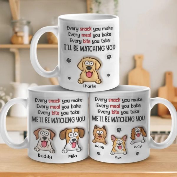 A Dog Will Teach You Unconditional Love - Dog Personalized Custom 3D Inflated Effect Printed Mug - Gift For Pet Owners, Pet Lovers A Dog Will Teach You Unconditional Love - Dog Personalized Custom 3D Inflated Effect Printed Mug - Gift For Pet Owners, Pet Lovers