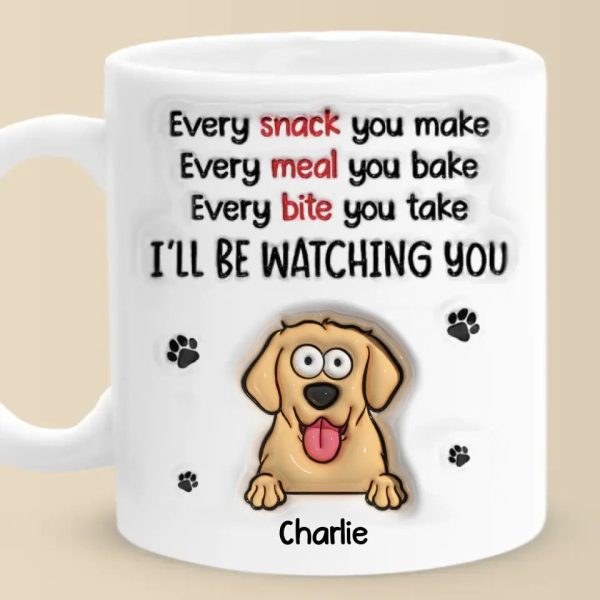 A Dog Will Teach You Unconditional Love - Dog Personalized Custom 3D Inflated Effect Printed Mug - Gift For Pet Owners, Pet Lovers A Dog Will Teach You Unconditional Love - Dog Personalized Custom 3D Inflated Effect Printed Mug - Gift For Pet Owners, Pet Lovers