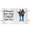 A Friend Is God's Way Besties Best Friend Gift Cup, Friendship Personalized Mug A Friend Is God's Way Besties Best Friend Gift Cup, Friendship Personalized Mug
