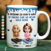 A Friend Is God's Way Of Making Sure We Never Walk Alone 3D Effect - Personalized White Edge-to-Edge Mug A Friend Is God's Way Of Making Sure We Never Walk Alone 3D Effect - Personalized White Edge-to-Edge Mug
