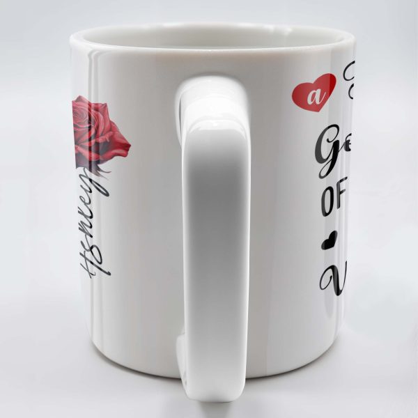 A Friend Is God's Way Of Making Sure We Never Walk Alone Mug With Rose And Pansy - Personalized Custom Coffee Mug - BST140_MG A Friend Is God's Way Of Making Sure We Never Walk Alone Mug With Rose And Pansy - Personalized Custom Coffee Mug - BST140_MG