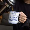A Friend Is God's Way Toile Pattern - Personalized White Edge-to-Edge Mug A Friend Is God's Way Toile Pattern - Personalized White Edge-to-Edge Mug