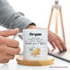 A Friend Lifts You Up or Stays Beside You Personalized Mug, Inspiring Pooh Bear's Quote