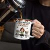 A Girl And Her Cat A Bond That Can't Be Broken - Personalized White Edge-to-Edge Mug