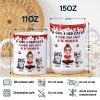 A Girl And Her Cat A Bond That Can't Be Broken - Personalized White Edge-to-Edge Mug