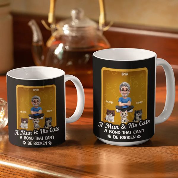 A Girl And Her Cat A Bond That Can't Be Broken Toy Box - Personalized White Edge-to-Edge Mug A Girl And Her Cat A Bond That Can't Be Broken Toy Box - Personalized White Edge-to-Edge Mug